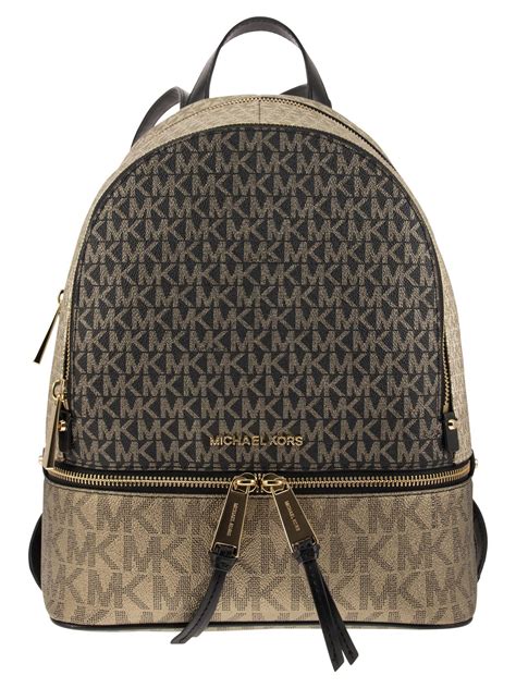 michael kors rhea medium zip backpack|Michael Kors rhea colorblock backpack.